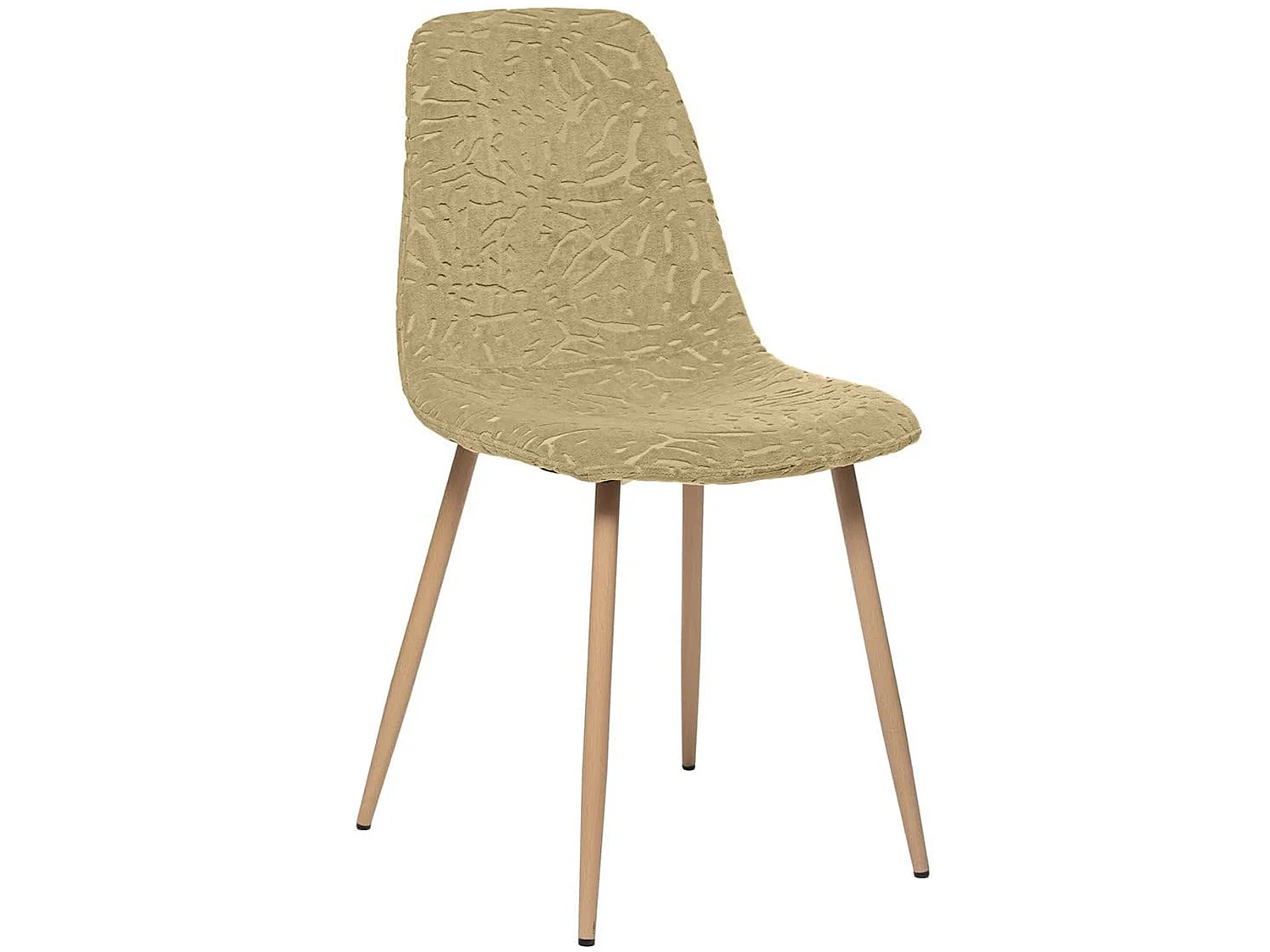 Ensemble de 4 chaises jaune 44x51x86