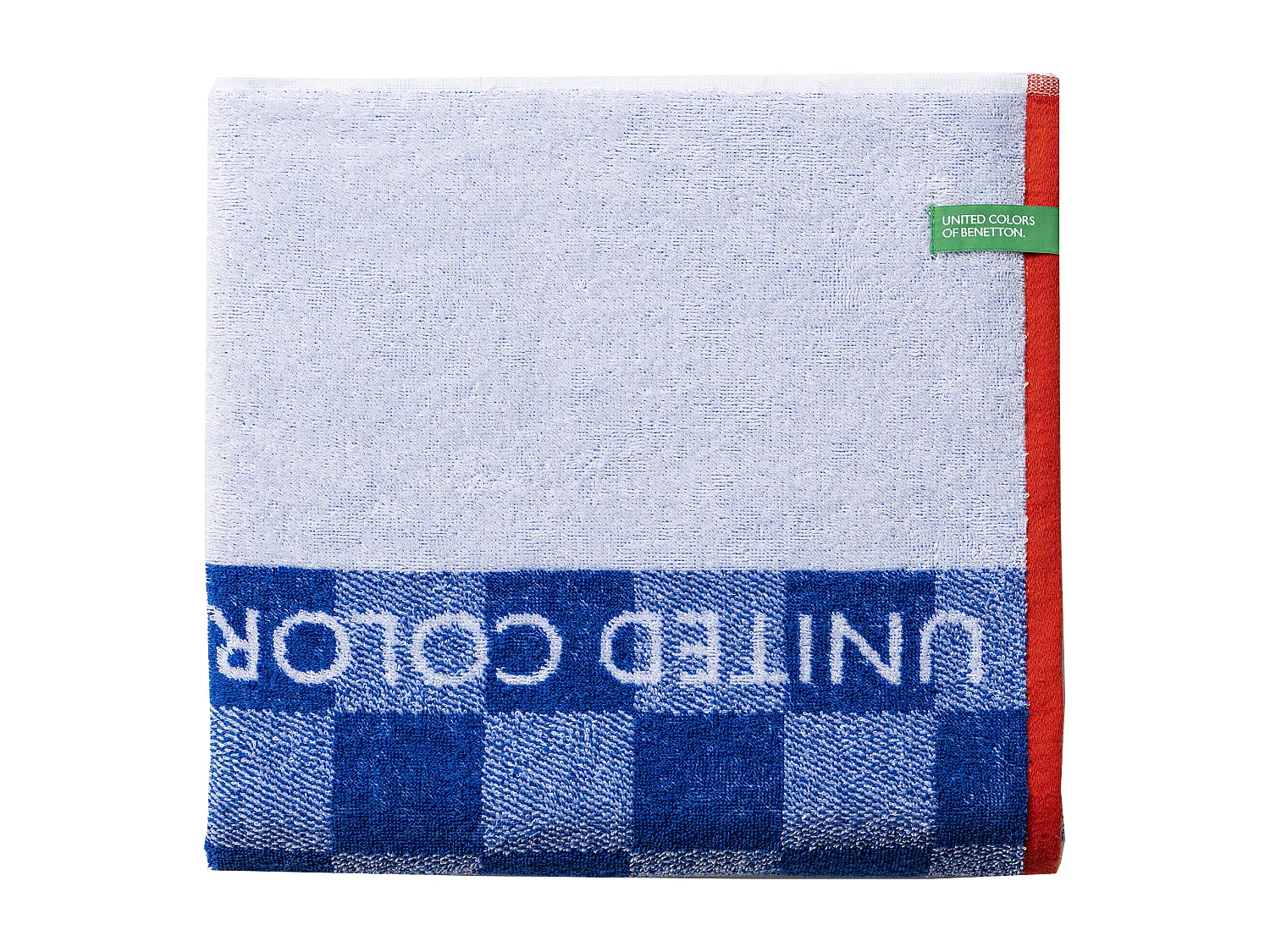 Serviette De Plage Garçon 70x140 Cm 450gsm 100% Coton Carreaux Bleu Enfant