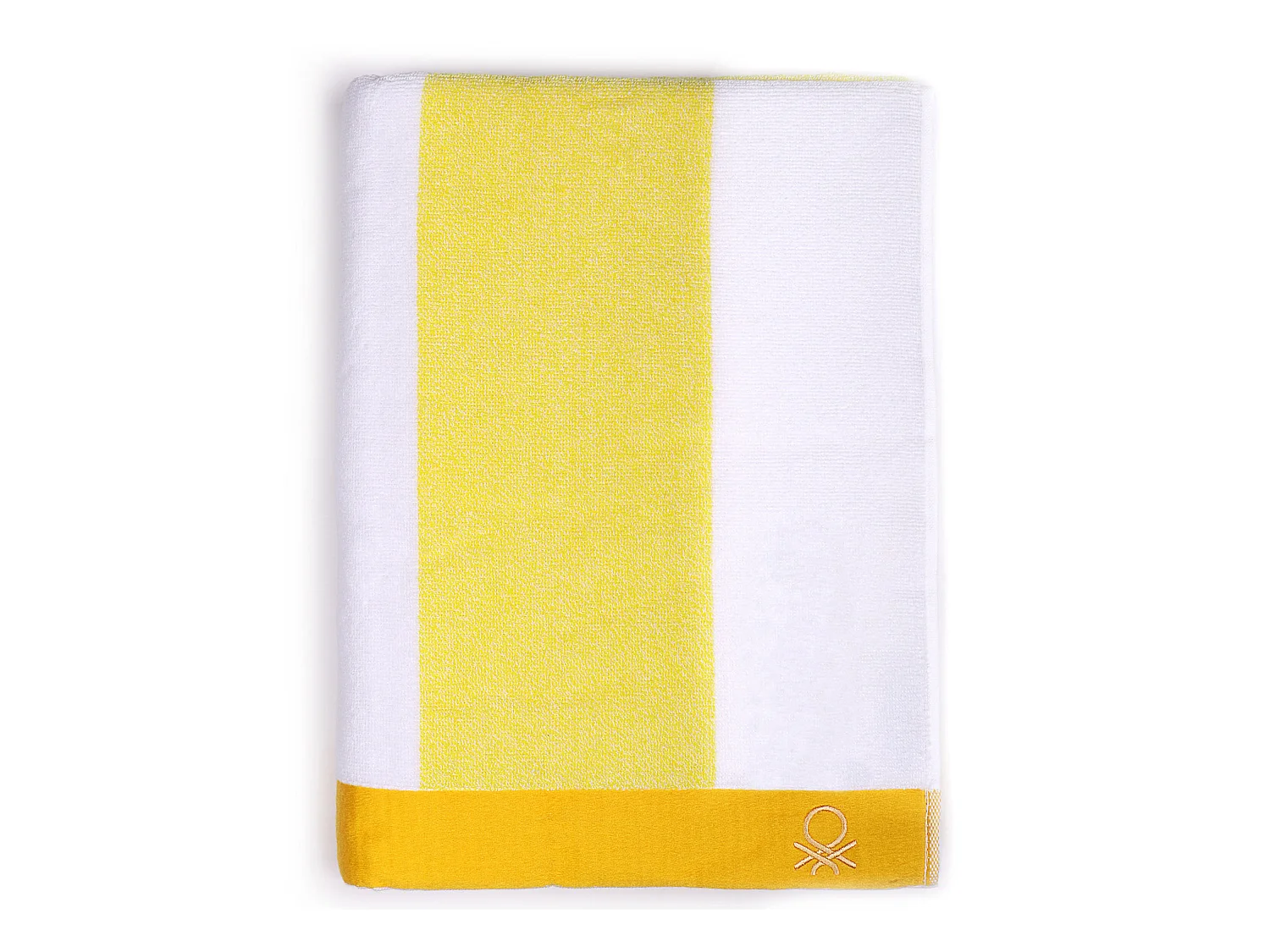 Serviette De Plage 90x160 Cm 450gsm Terry 100%coton Jaune Casa Benetton
