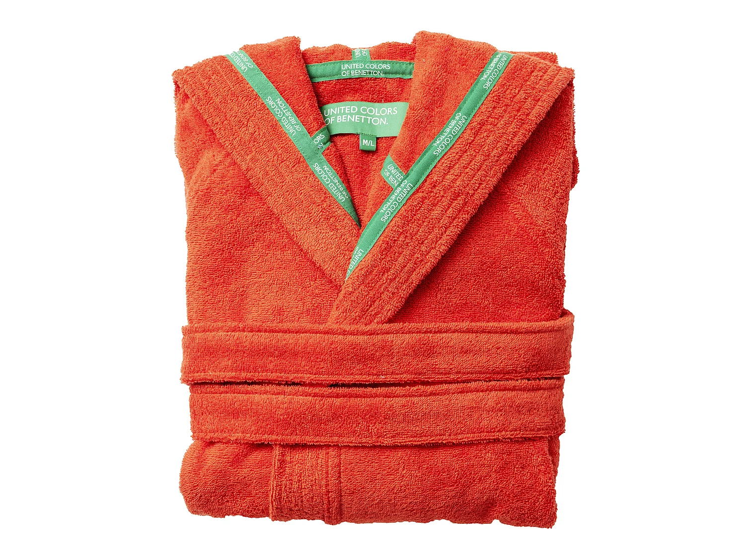 Peignoir Capuche 100% Coton Rouge L/xl 360 Gsm