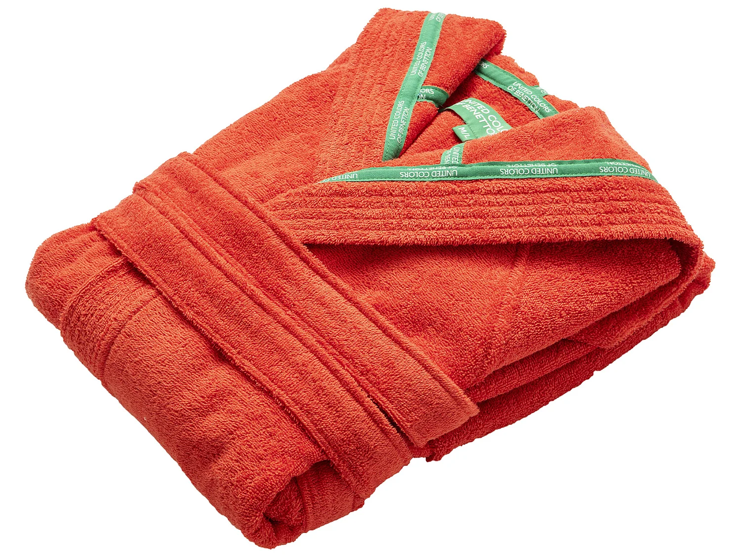 Peignoir Capuche 100% Coton Rouge L/xl 360 Gsm