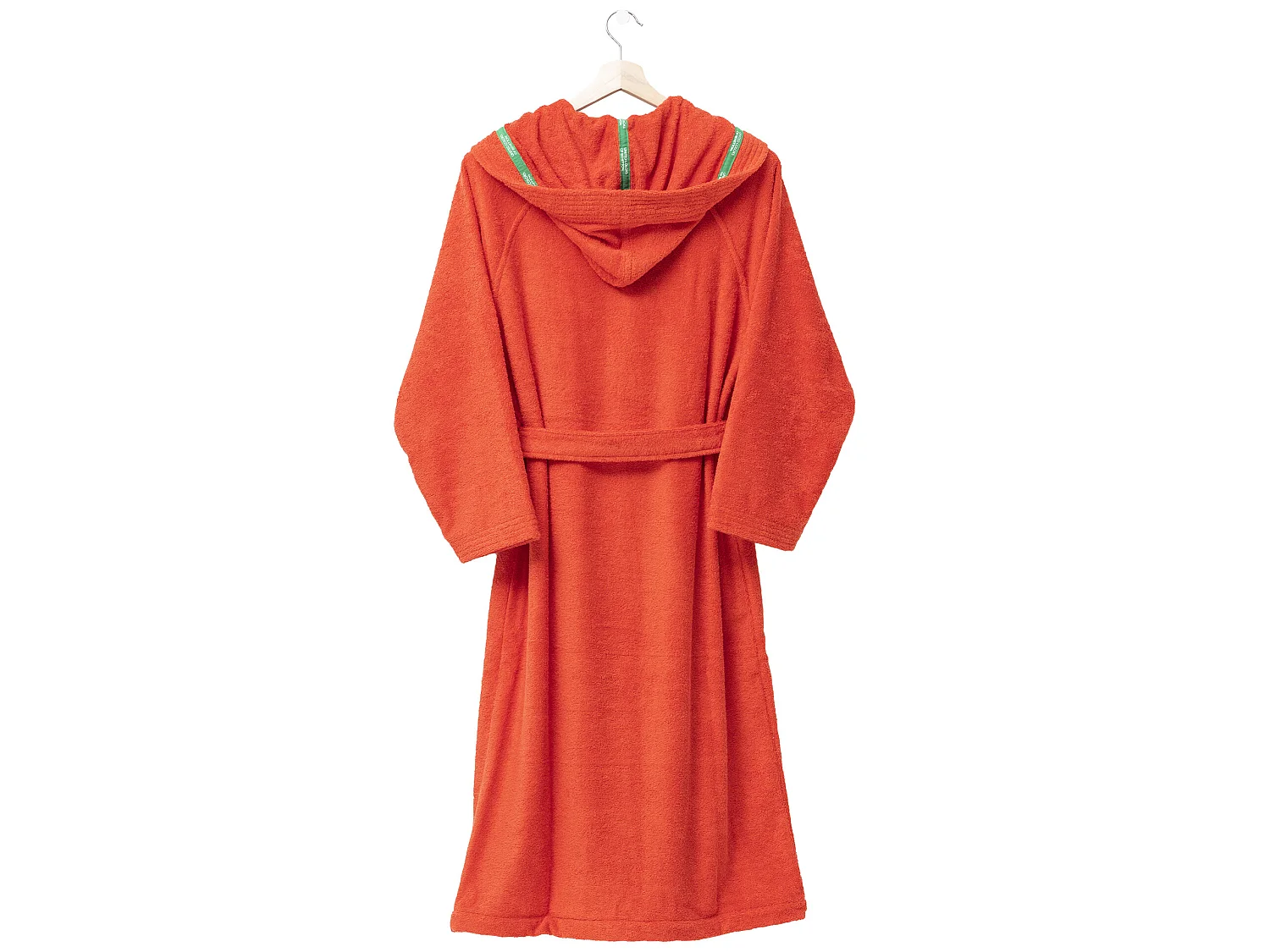 Peignoir Capuche 100% Coton Rouge L/xl 360 Gsm