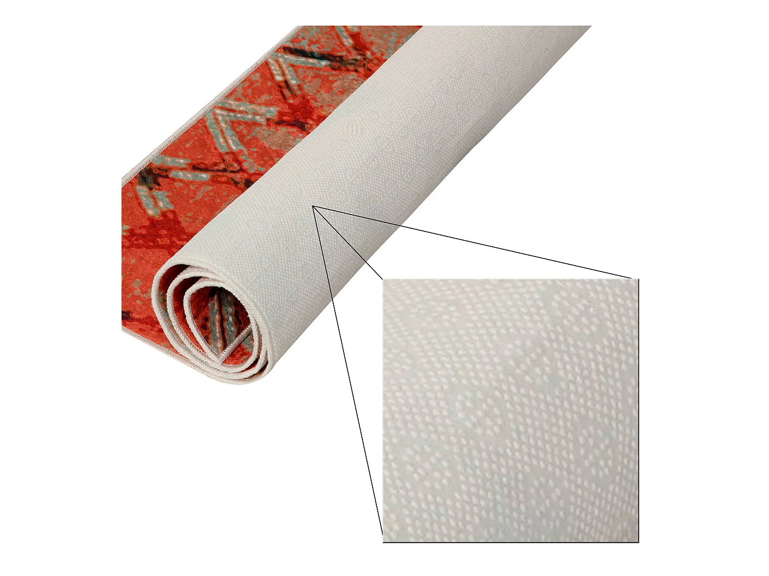 Tapis Polyester Imprimé 100 X 200 Cm