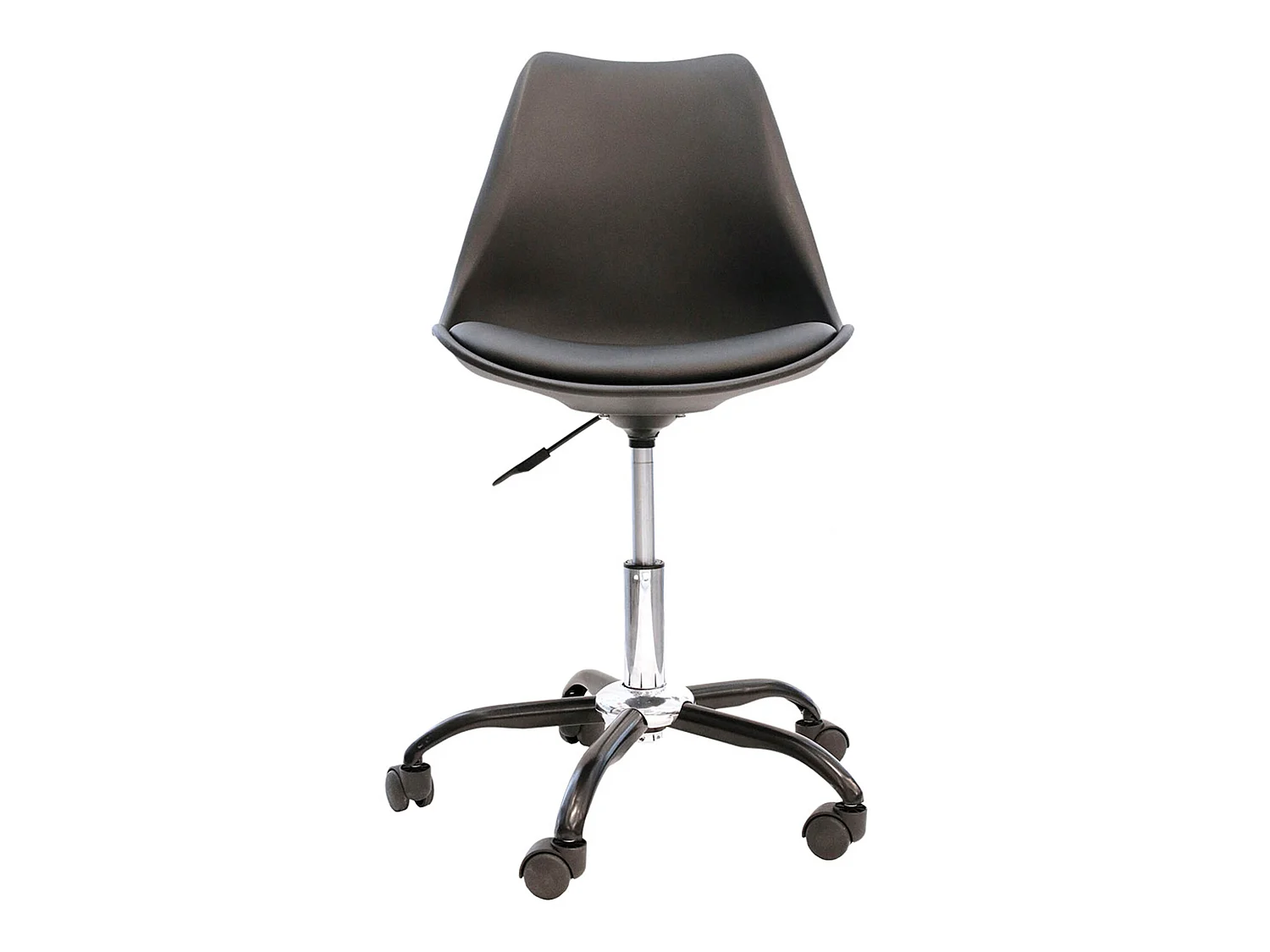 2 Chaise de bureau à roulettes, Noires