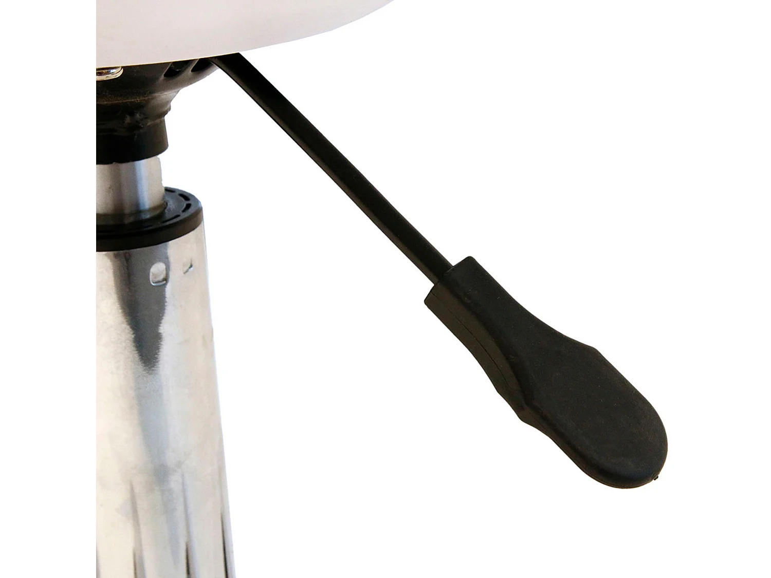 2 Chaise de bureau à roulettes, blanches