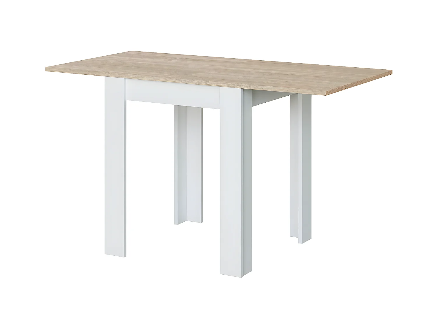 Table extensible système d'ouverture en livre - L67 cm
