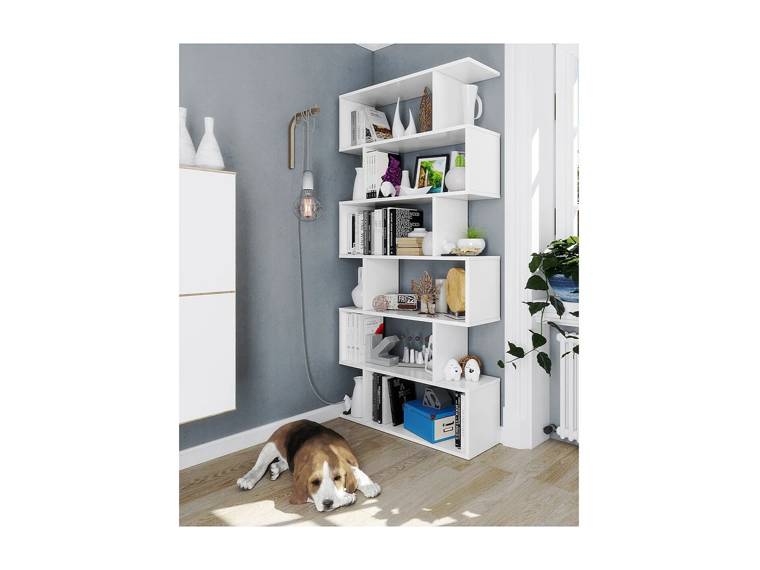 Bücherregal mit 6 Fächern - H192 cm - Athena