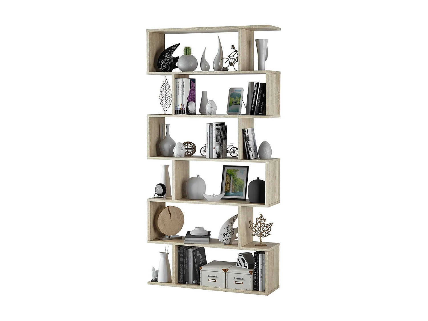 Bücherregal mit 6 Fächern - H192 cm - Athena