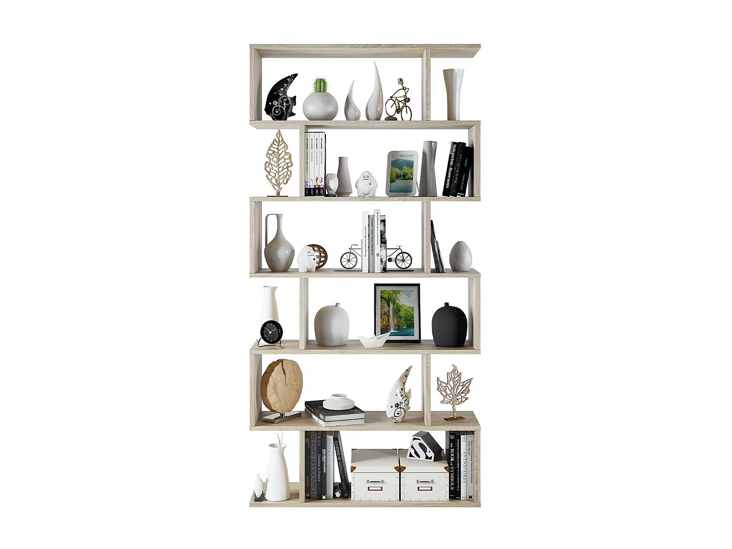 Bücherregal mit 6 Fächern - H192 cm - Athena