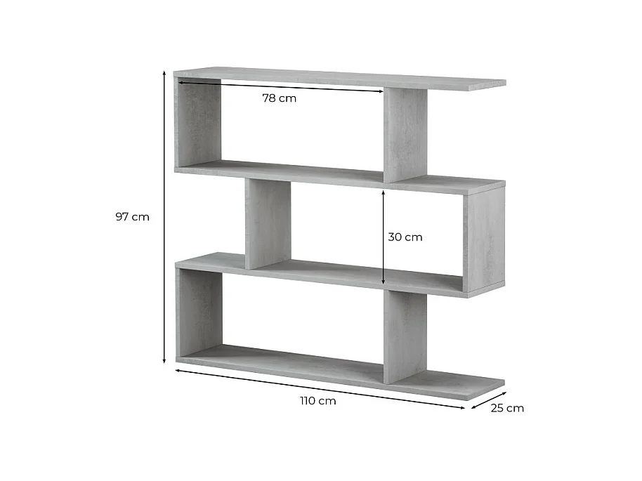 Étagère avec 3 niveaux L110 cm - Athena
