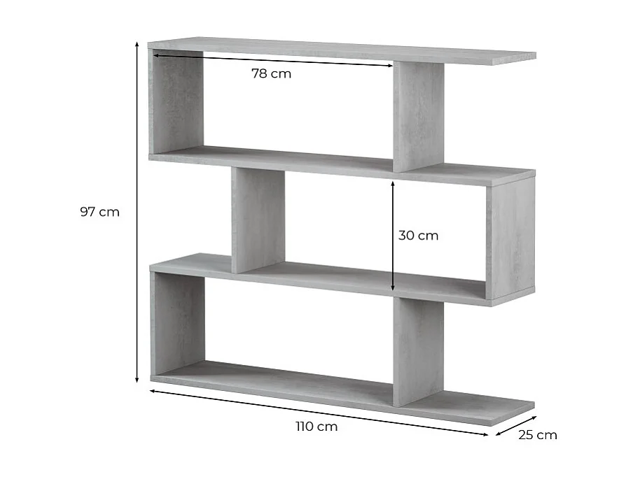 Étagère avec 3 niveaux L110 cm - Athena