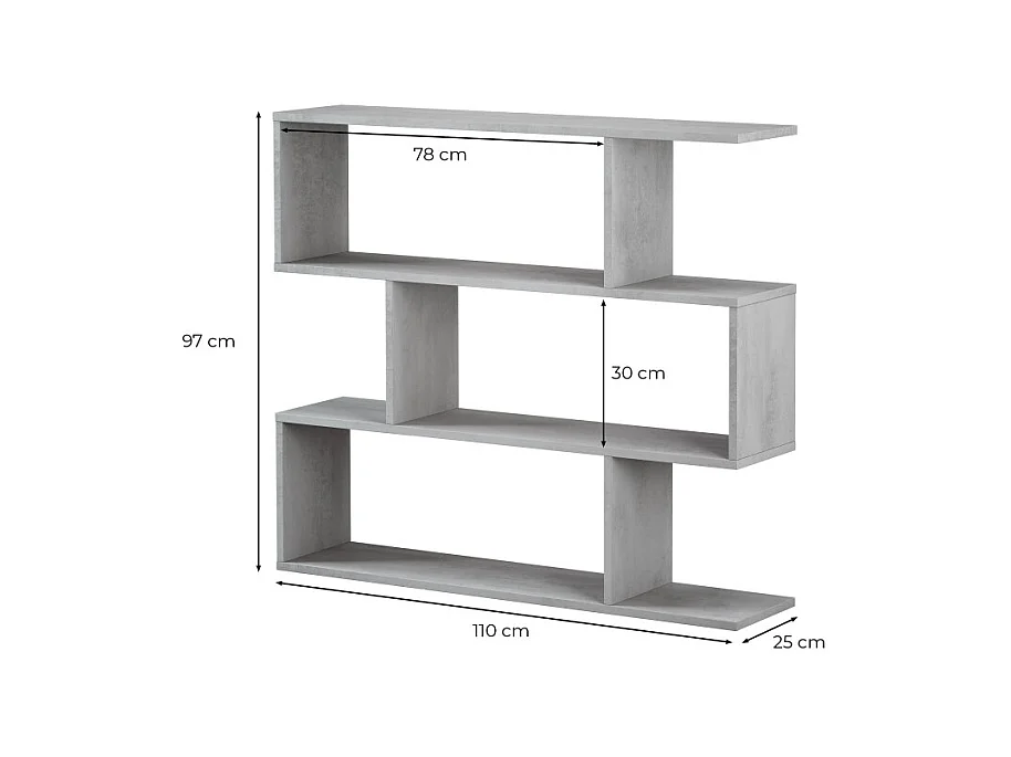 Étagère avec 3 niveaux L110 cm - Athena