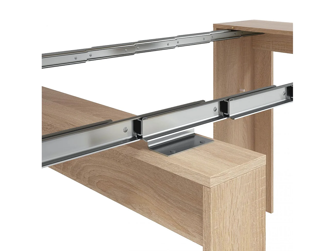 Mesa de consola extensível Kendra Roble Canadian