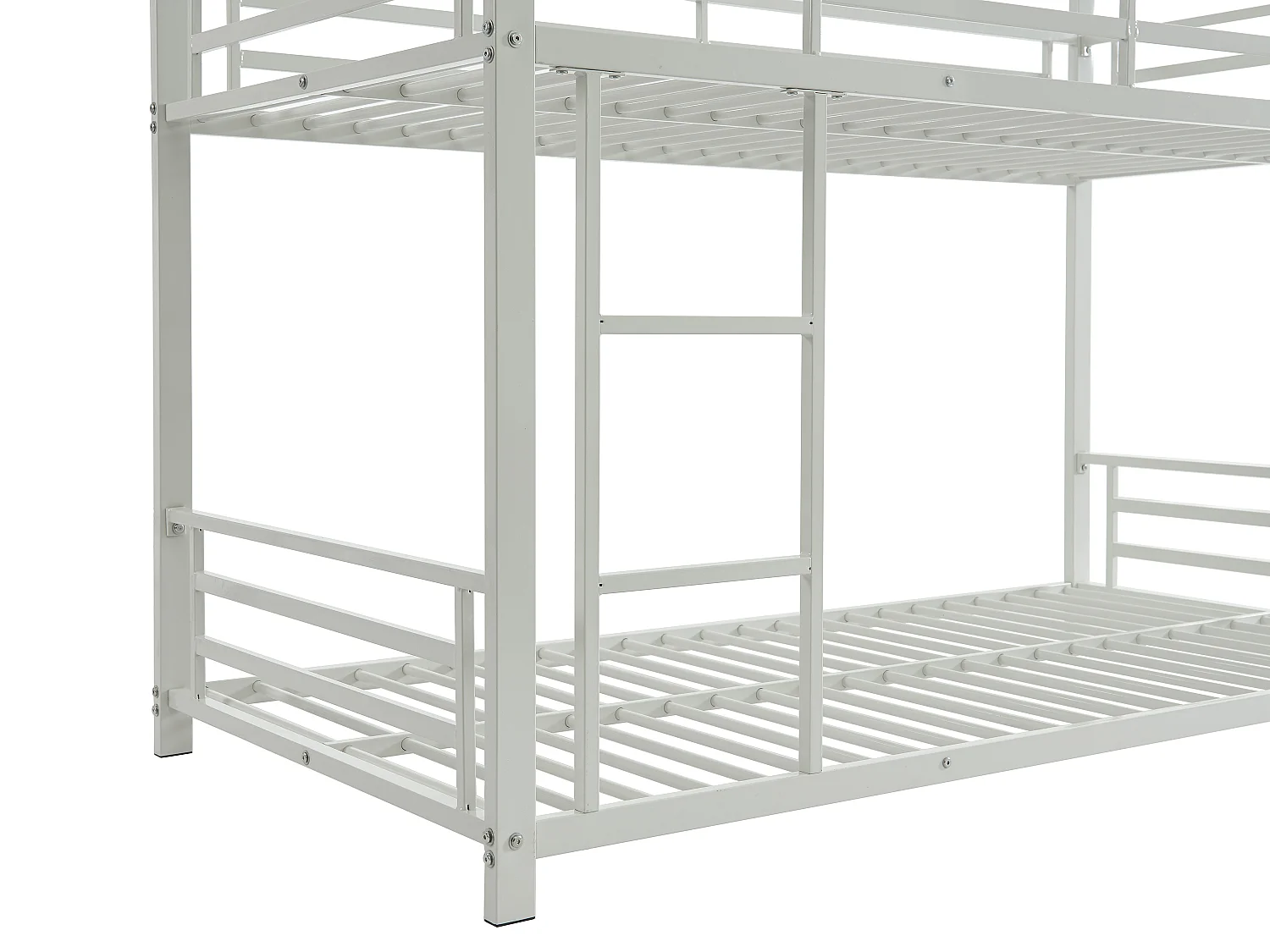 Trekøyeseng 3 x 90 x 190 cm i hvitt metall ELOUAN III