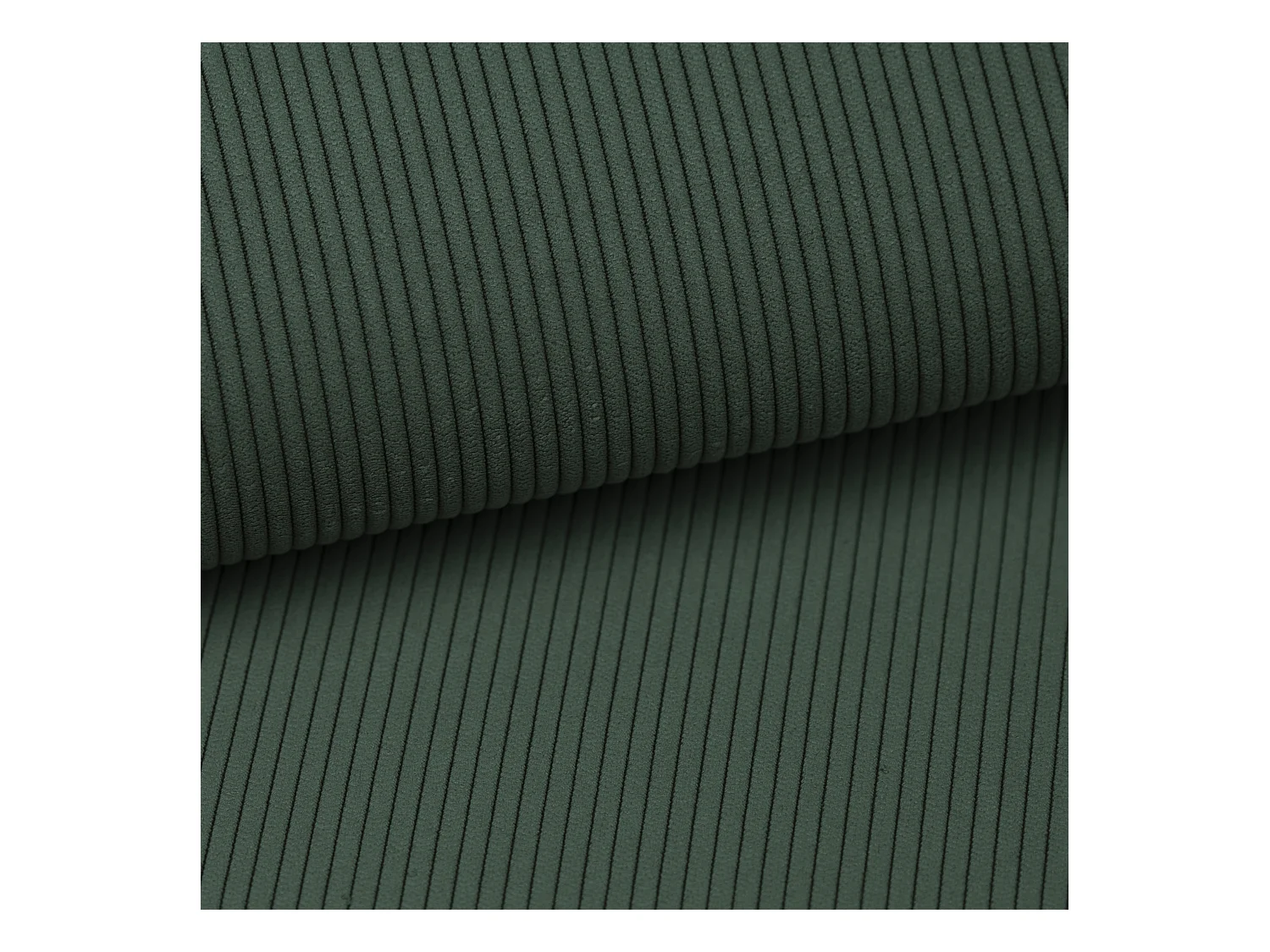 Sofá cama rinconera izquierda de pana verde TEODORA