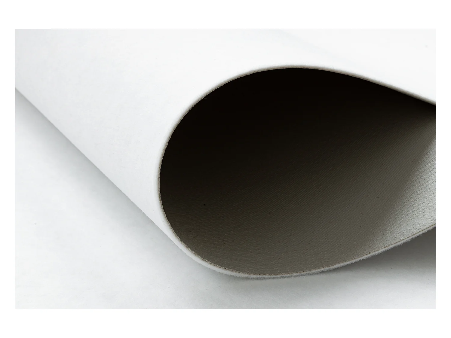 Tappeto SPESSA GOMMATA RUMBA 1950 colore unico bianco  120x300 cm