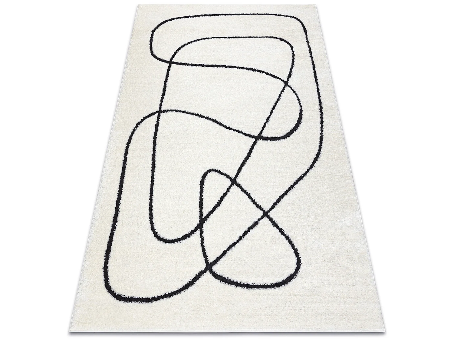 Dywan MODE 8377 abstrakcja krem / czarny 200x290 cm