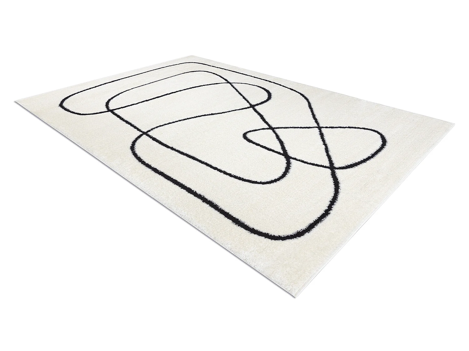 Dywan MODE 8377 abstrakcja krem / czarny 200x290 cm