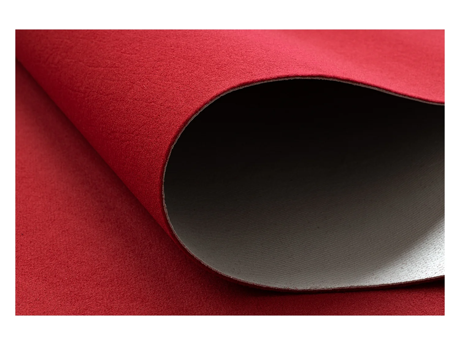 Tapis ANTIDÉRAPANT RUMBA 1974 couleur unique bordeaux, rouge 120x300 cm
