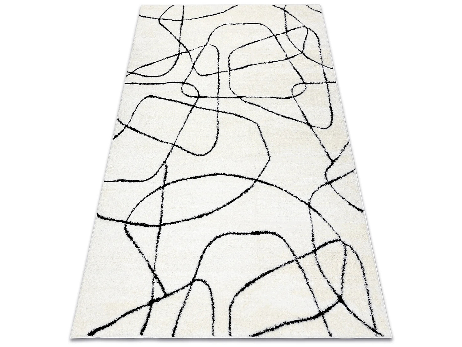 Dywan MODE 8522 abstrakcja krem / czarny 200x290 cm