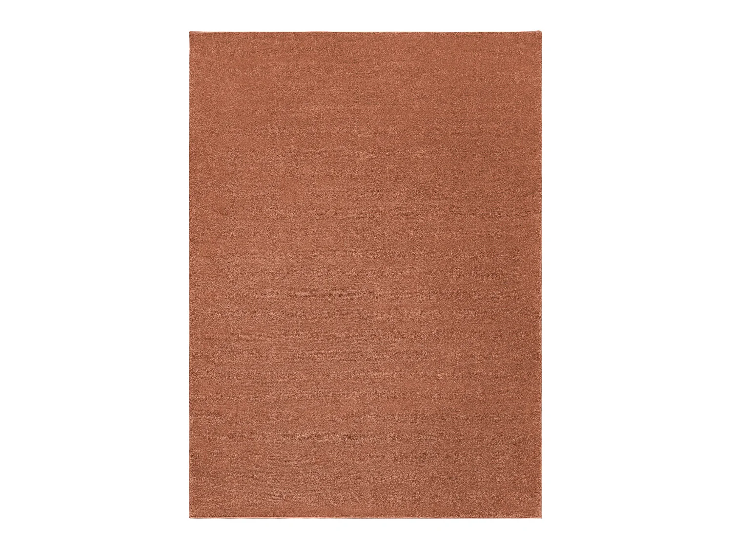 Tapijt SOFTY uniform, enkele kleur terracotta 80x150 cm