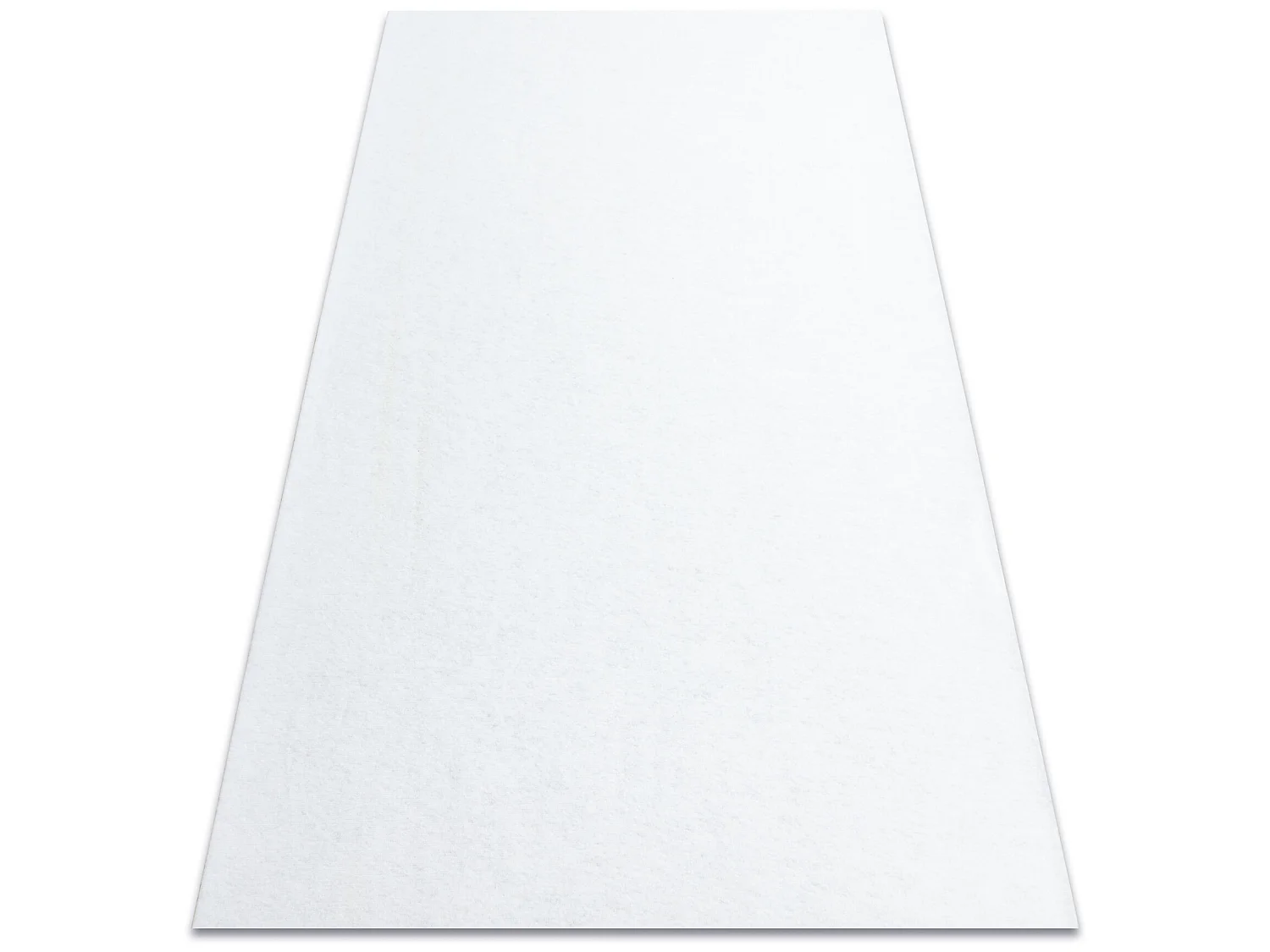 Tapis ANTIDÉRAPANT RUMBA 1950 couleur unique blanc  80x150 cm