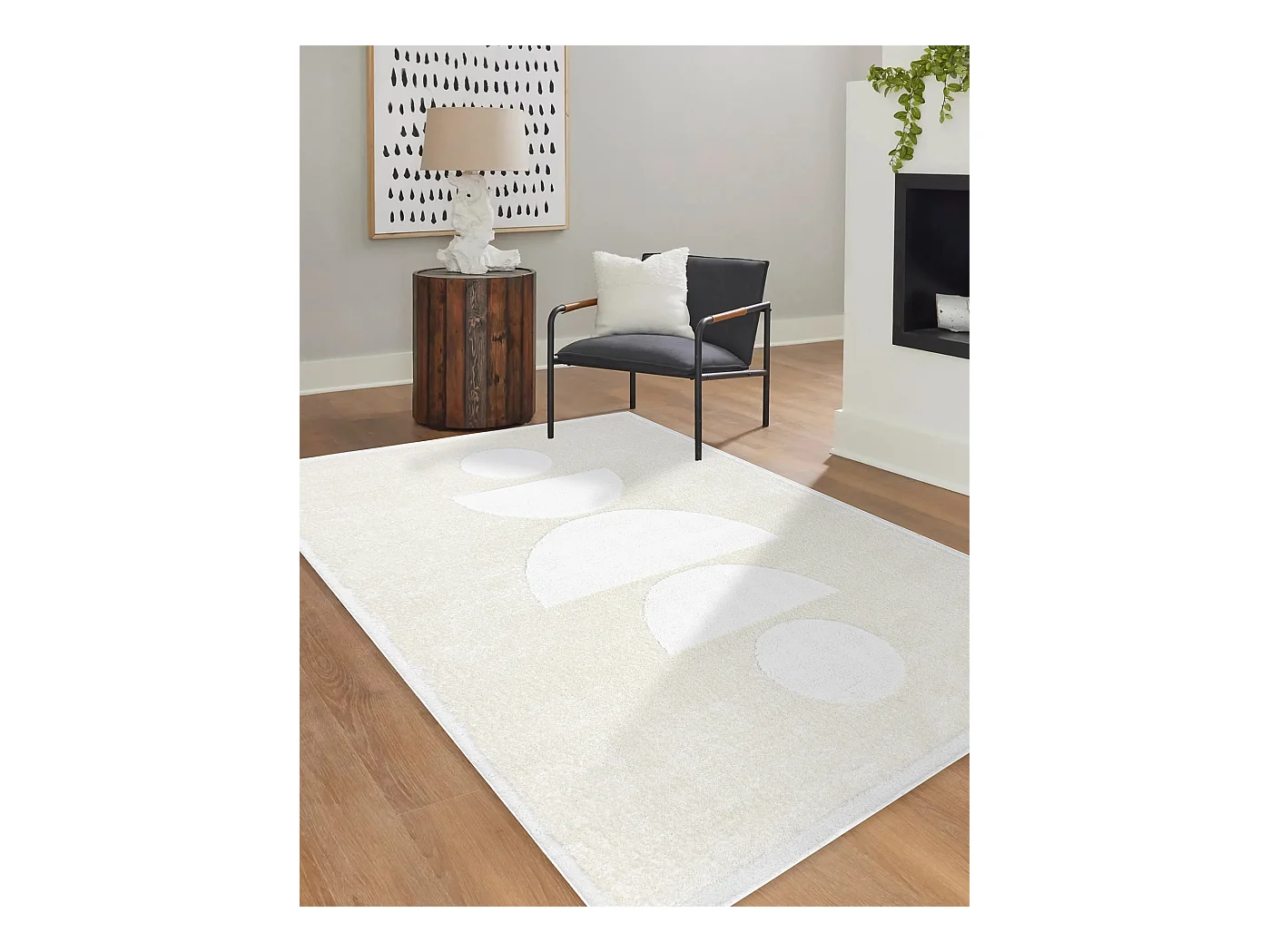 Tapijt modern MODE 8598 geometrisch creme 240x330 cm
