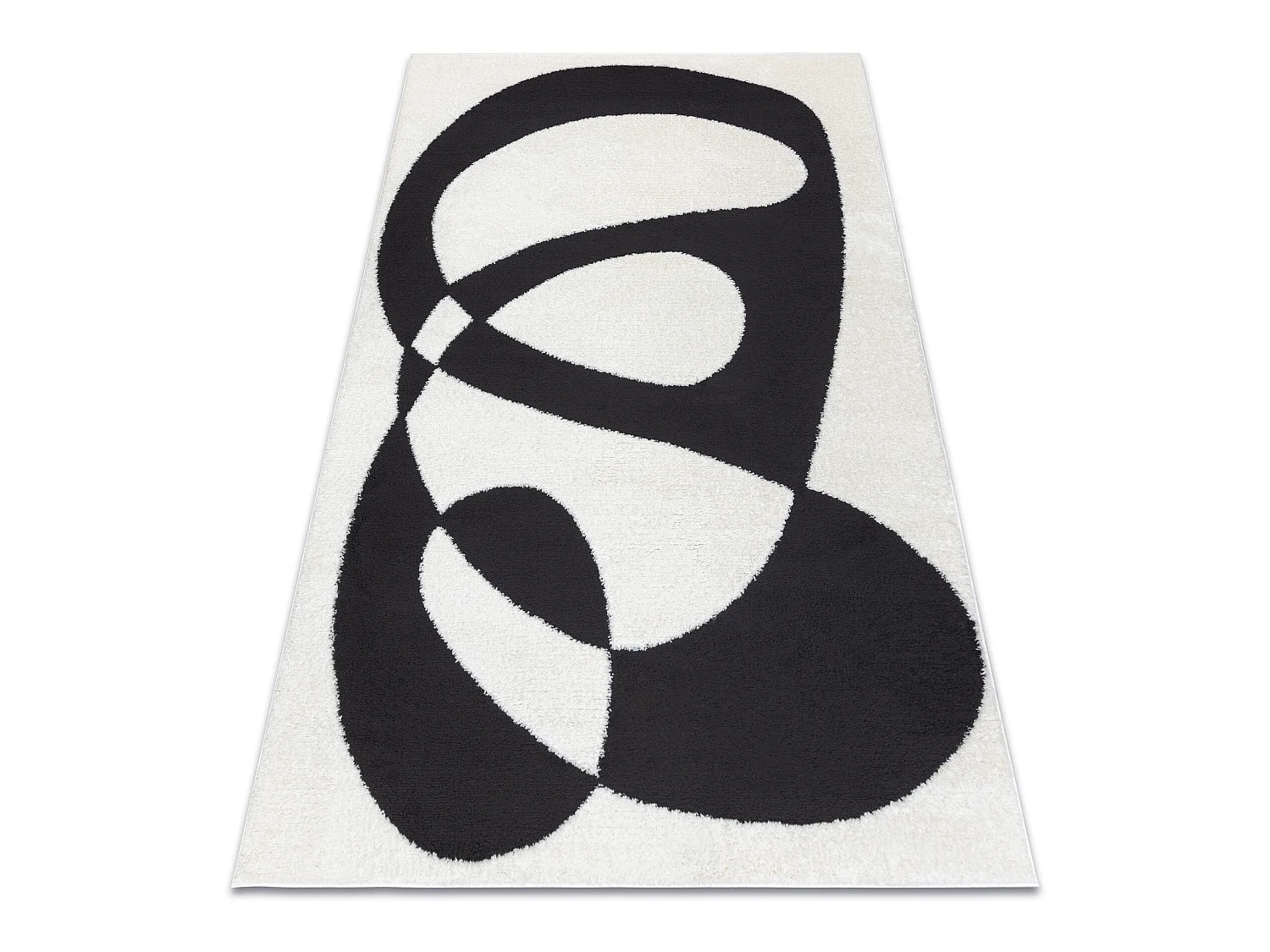 Tapis moderne MODE 8531 abstraction crème / noir 160x220 cm