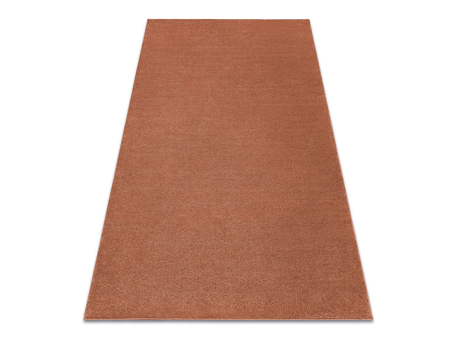 Tapis SOFTY plaine couleur unie terre cuite 240x330 cm
