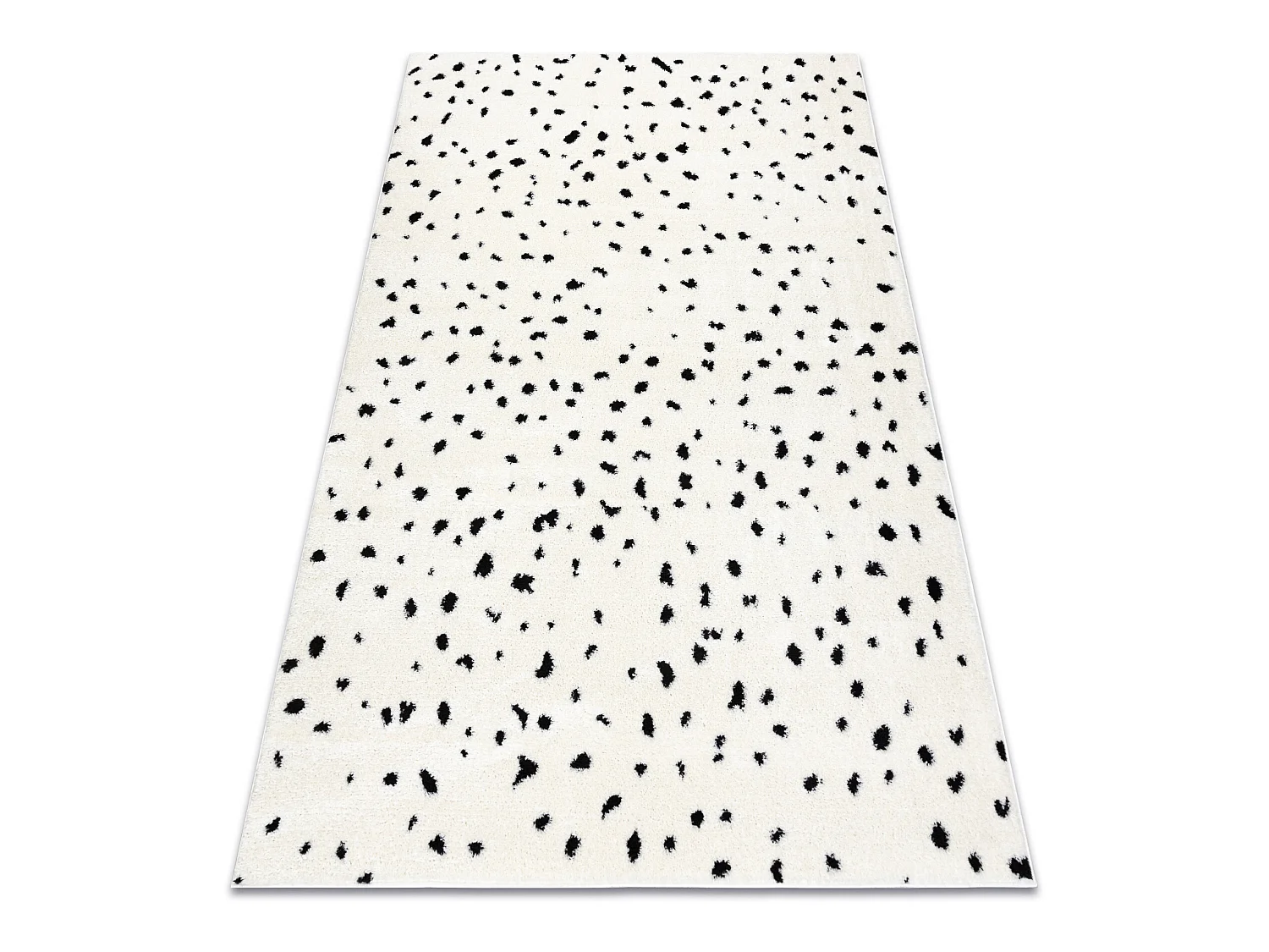 Tapijt modern MODE 8508 stippen creme / zwart 240x330 cm