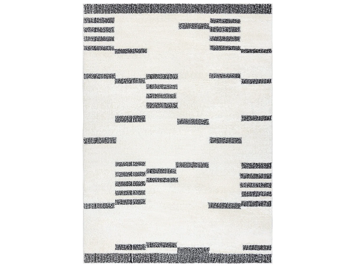 Dywan MODE 8511 geometryczny krem / czarny 180x270 cm