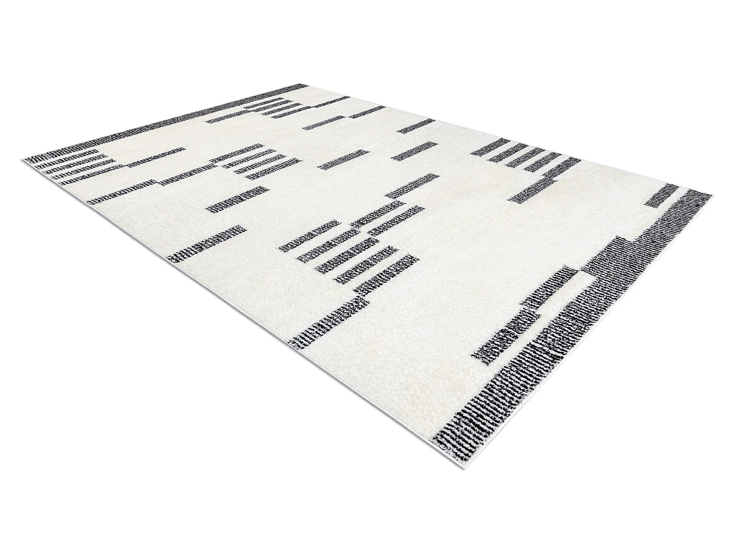 Dywan MODE 8511 geometryczny krem / czarny 180x270 cm