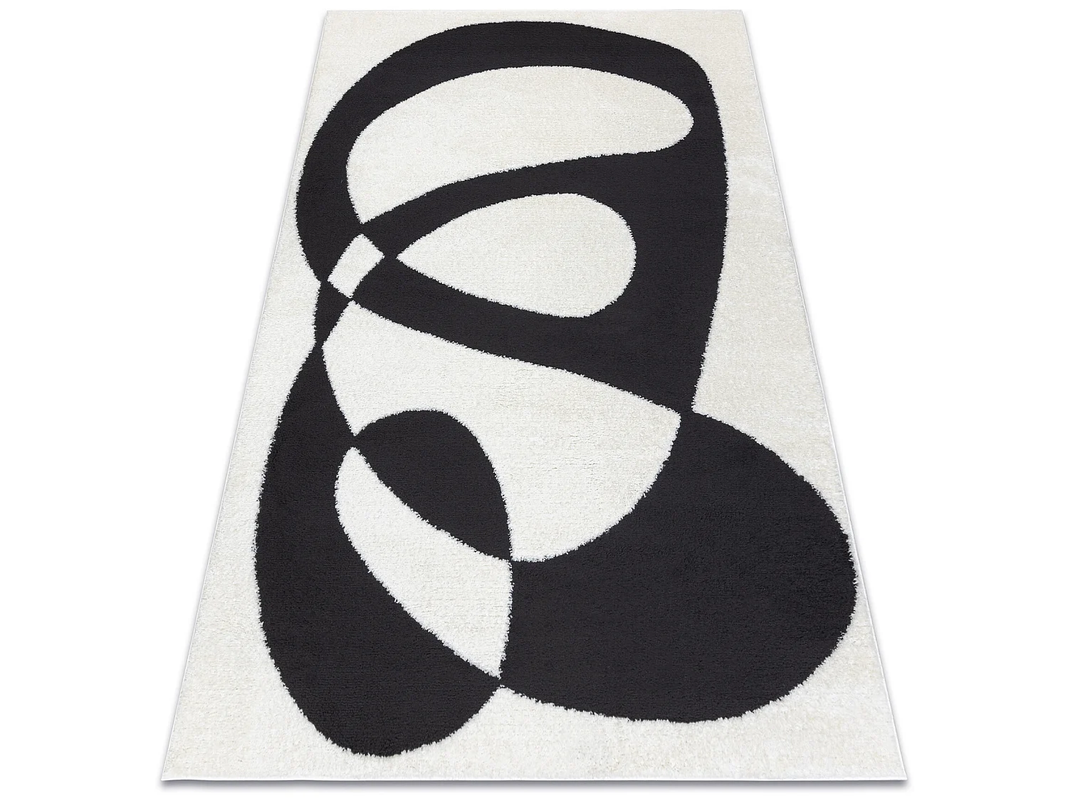 Dywan MODE 8531 abstrakcja krem / czarny 140x190 cm