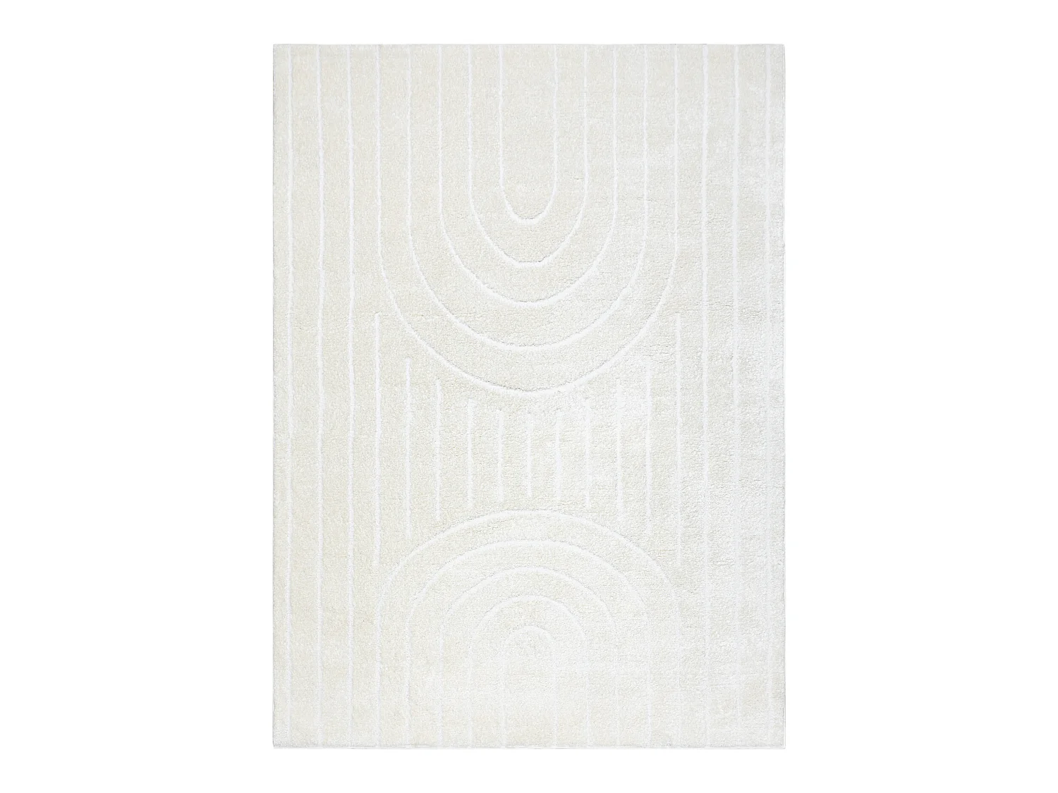 Tapis moderne MODE 8494 géométrique crème 140x190 cm