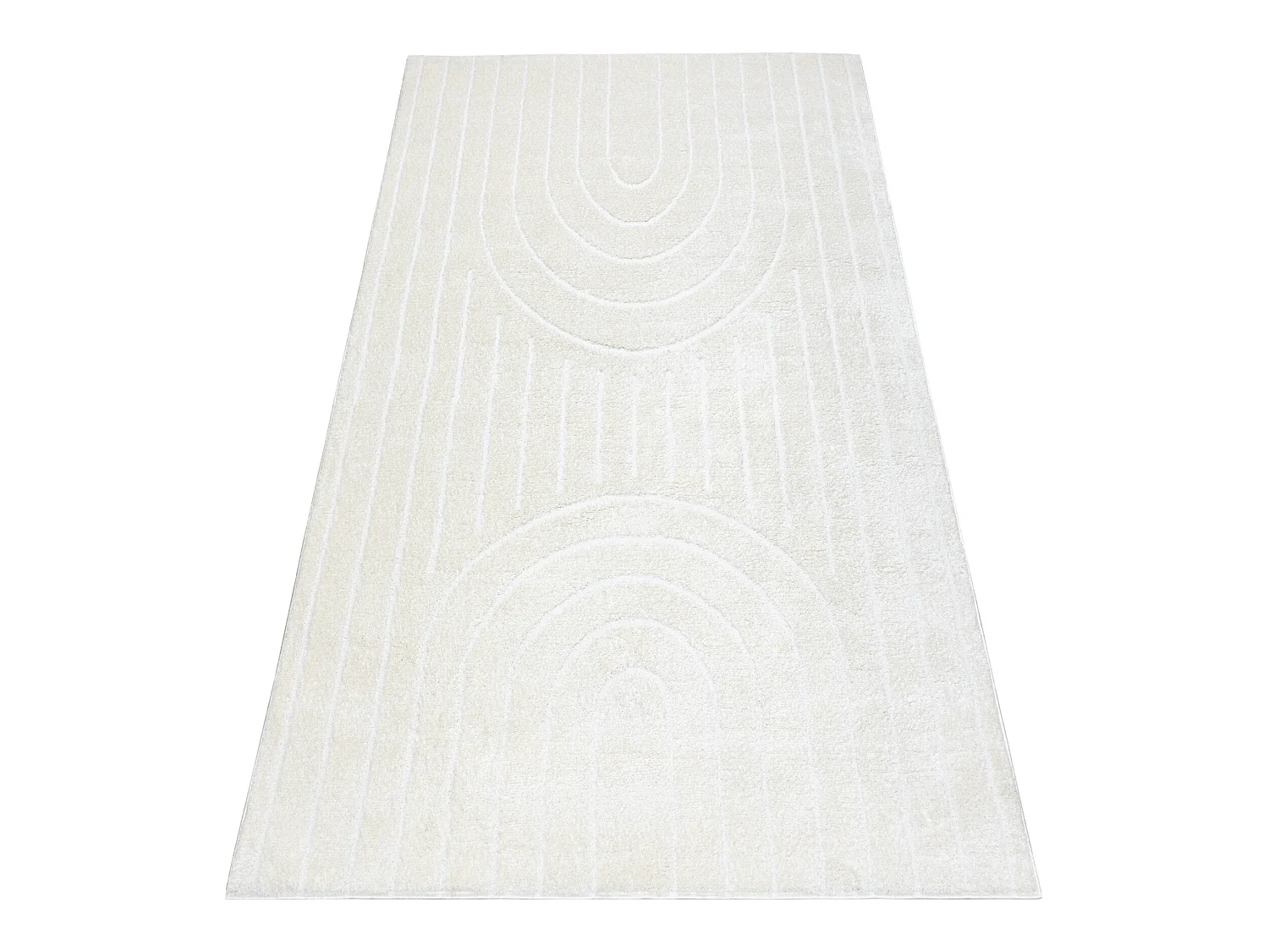 Modern Teppich MODE 8494 geometrisch creme 80x150 cm