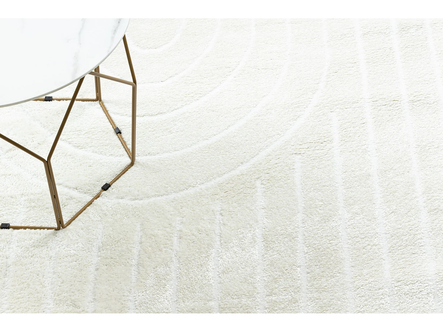 Modern Teppich MODE 8494 geometrisch creme 80x150 cm