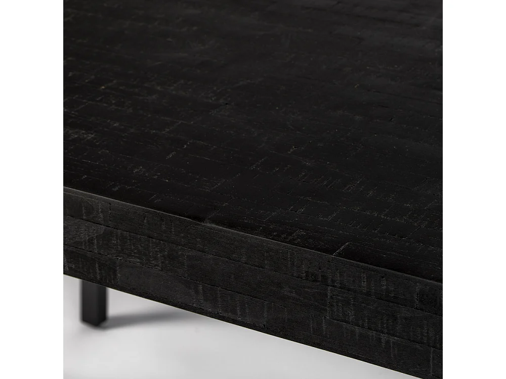 HAVANE - Table repas en bois recyclé et acier noir