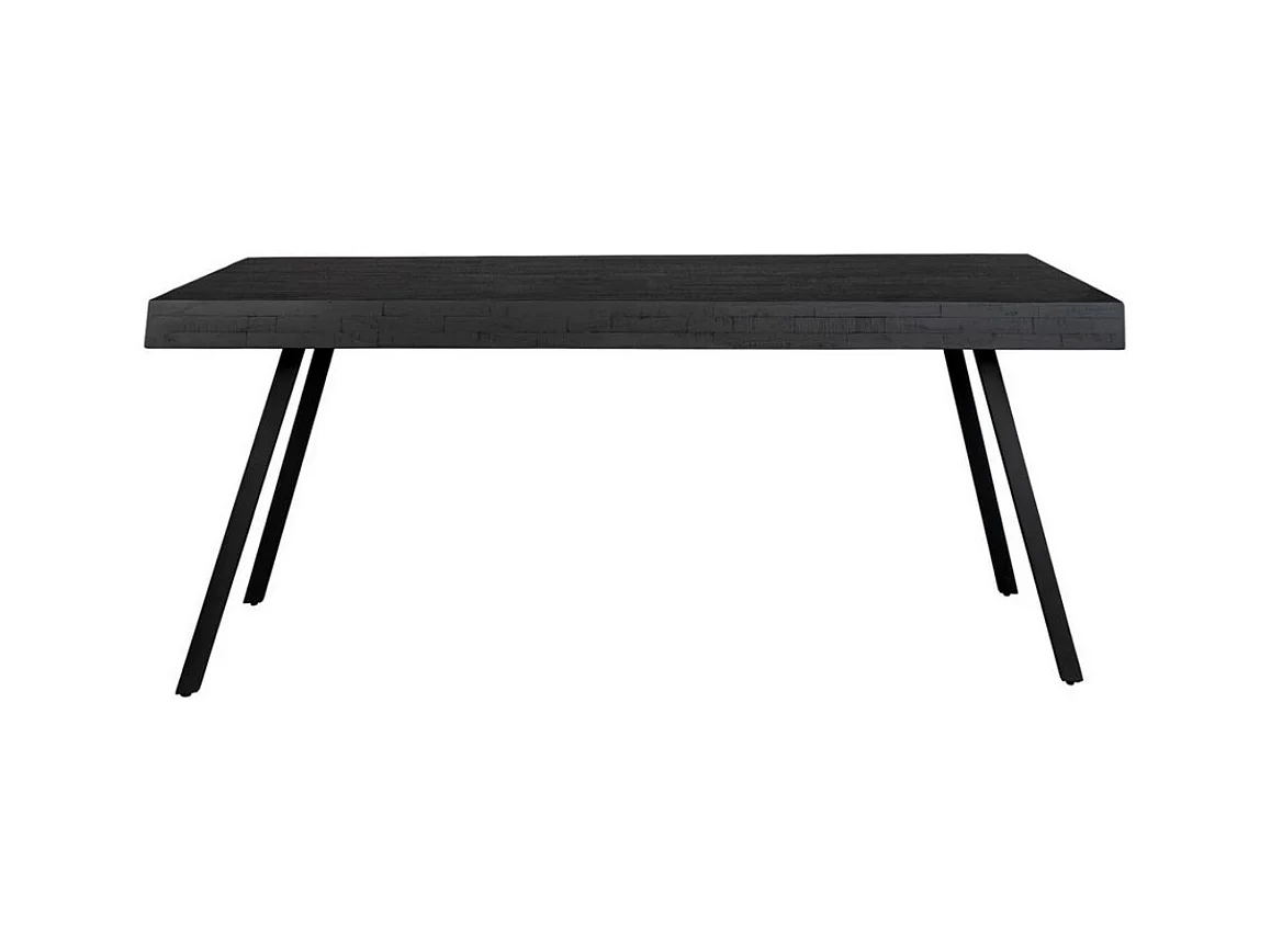 HAVANE - Table repas en bois recyclé et acier noir