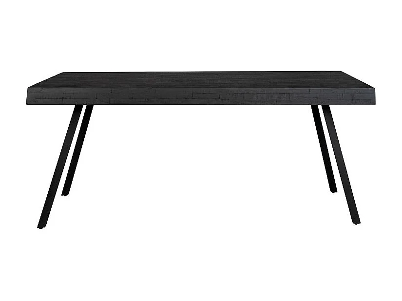 Suri - Table à manger en teck recyclé 200x90cm - Couleur - Noir