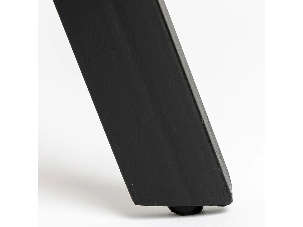 Suri - Table à manger en teck recyclé 200x90cm - Couleur - Noir