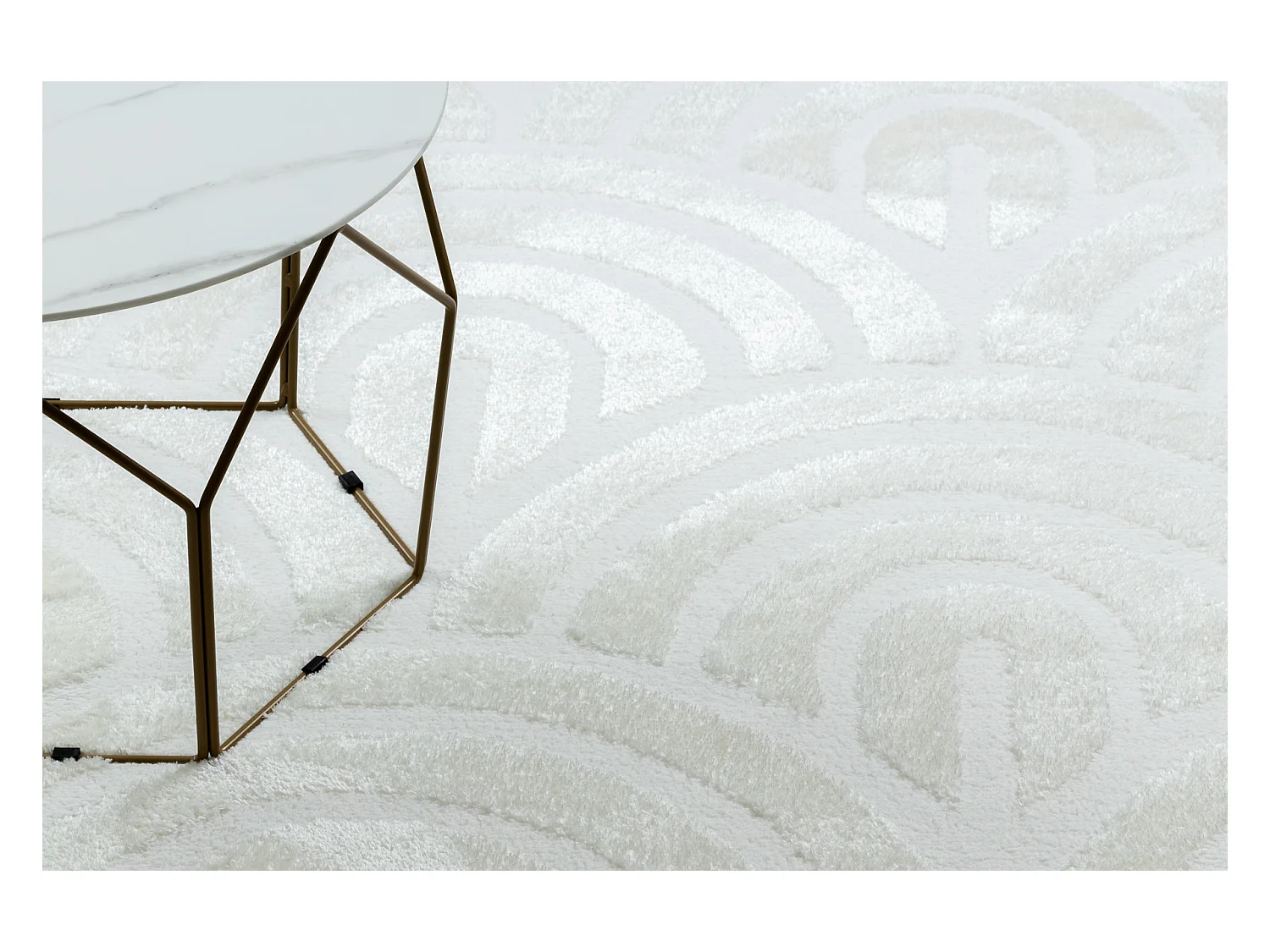 Tapijt modern MODE 8629 schelpen creme 80x150 cm