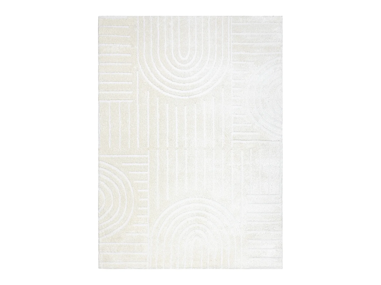 Tapis moderne MODE 8586 géométrique crème 200x290 cm