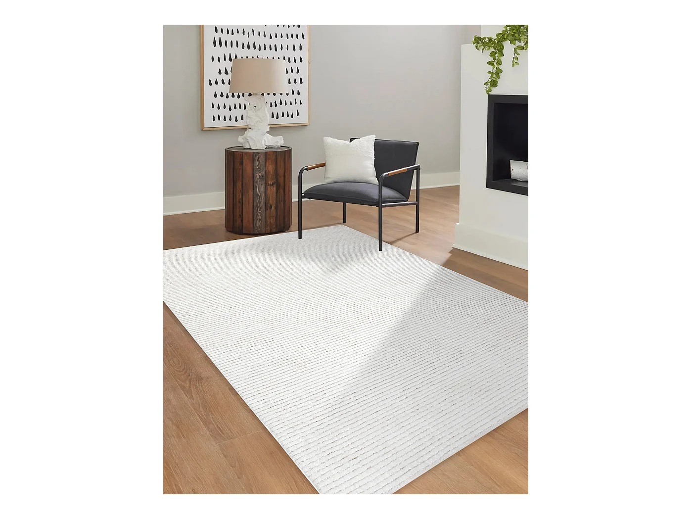 Tapis moderne MODE 00052 lignes, géométrique crème 140x190 cm