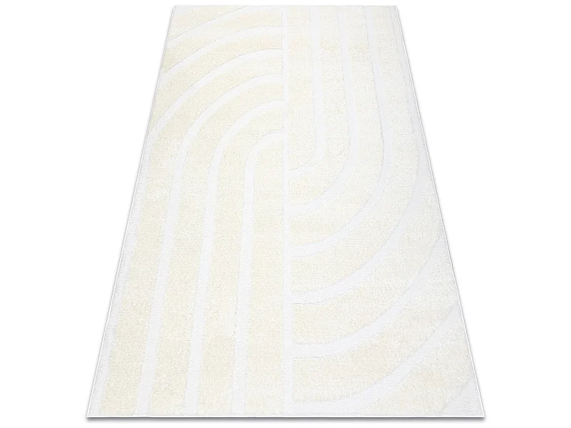 Tapis moderne MODE 8631 géométrique crème 240x330 cm
