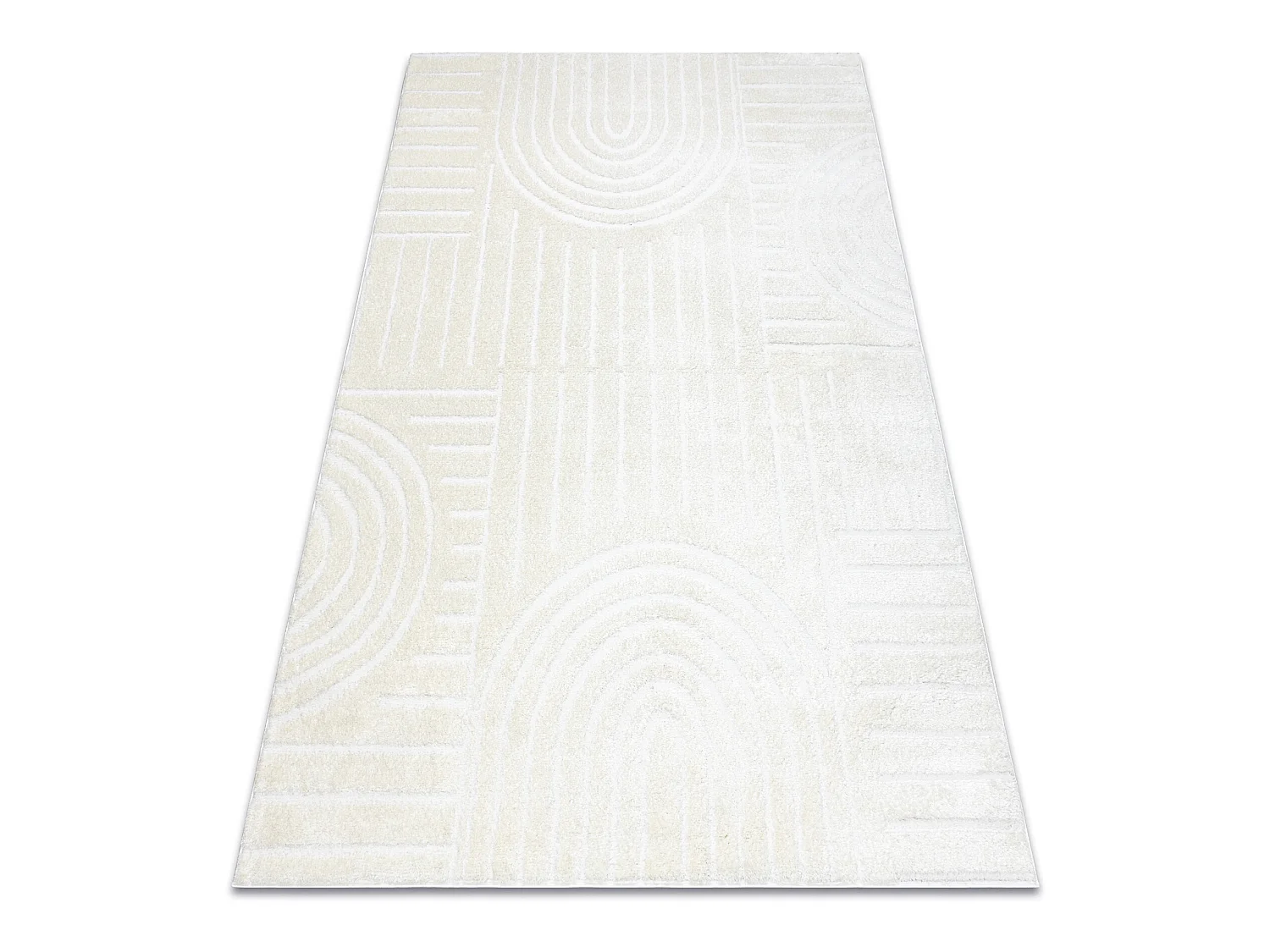 Modern Teppich MODE 8586 geometrisch creme 80x150 cm