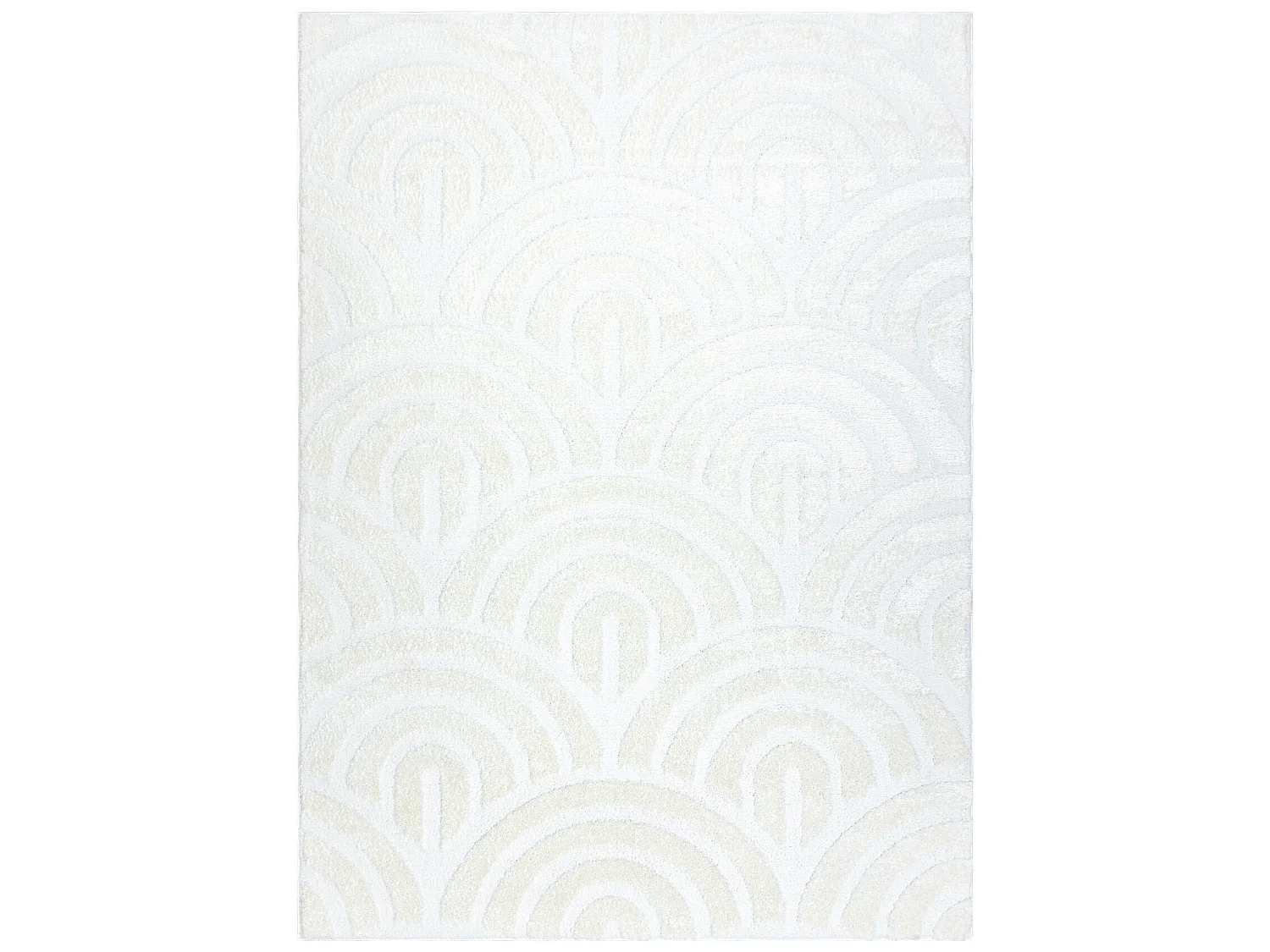 Modern Teppich MODE 8629 Muscheln creme 240x330 cm