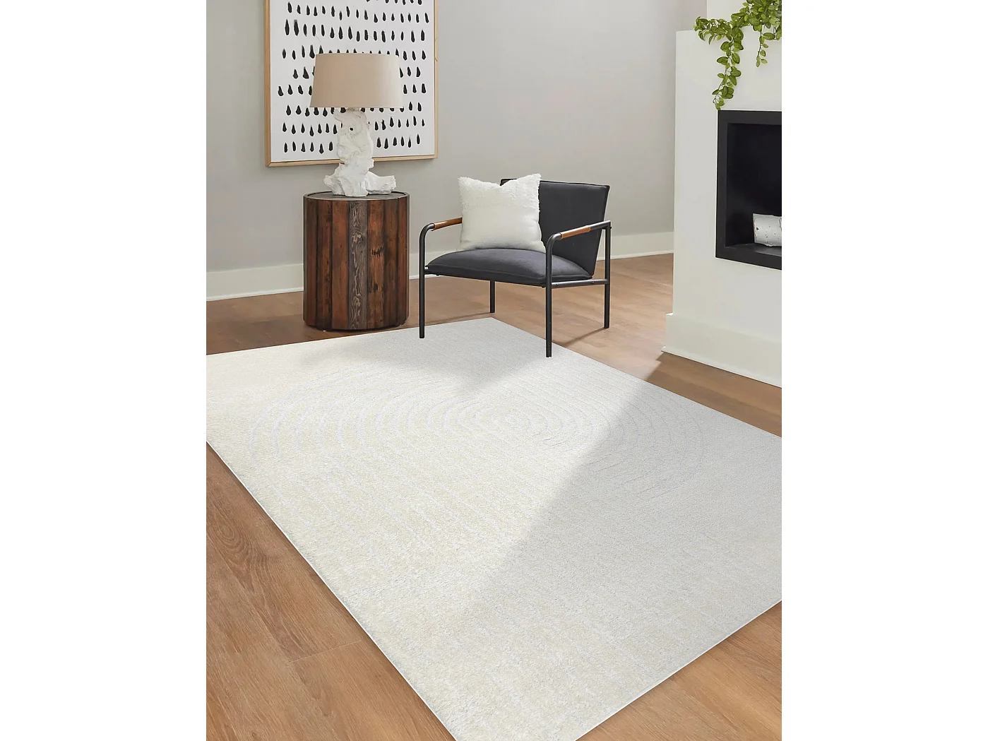 Tapis moderne MODE 8587 géométrique crème 120x170 cm