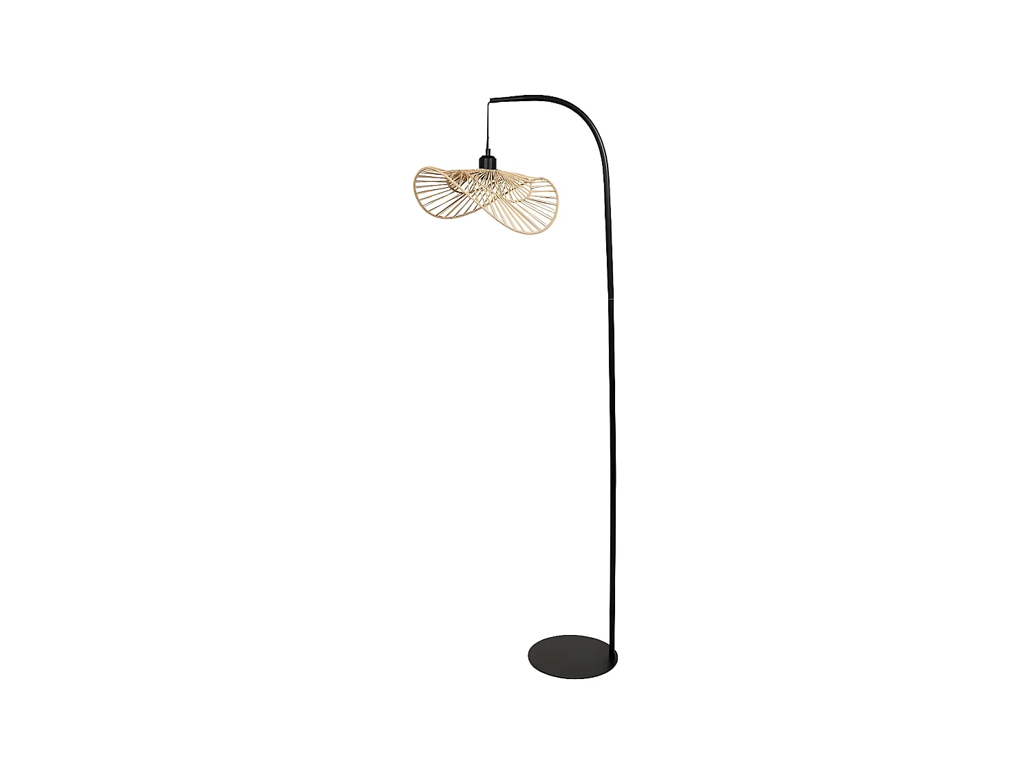 Lampadaire corde et métal Ozana - Ostaria
