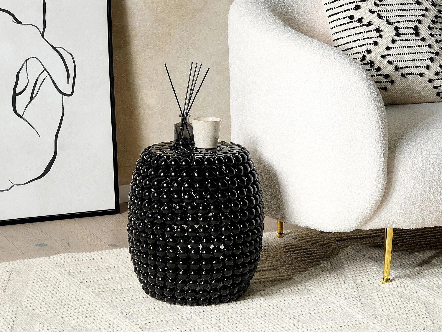 Bijzettafel UHANA Zwart