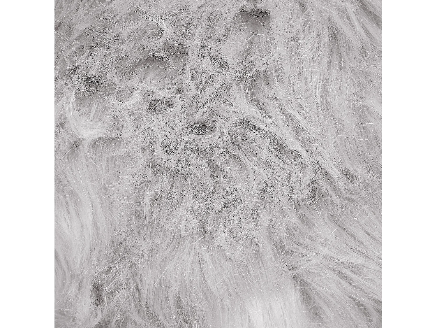 Conjunto de 2 almofadas decorativas LUBHA Imitação de pele 42 x 42 cm Cinzento claro Sólido